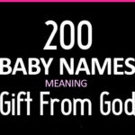 baby names meaning gift of god